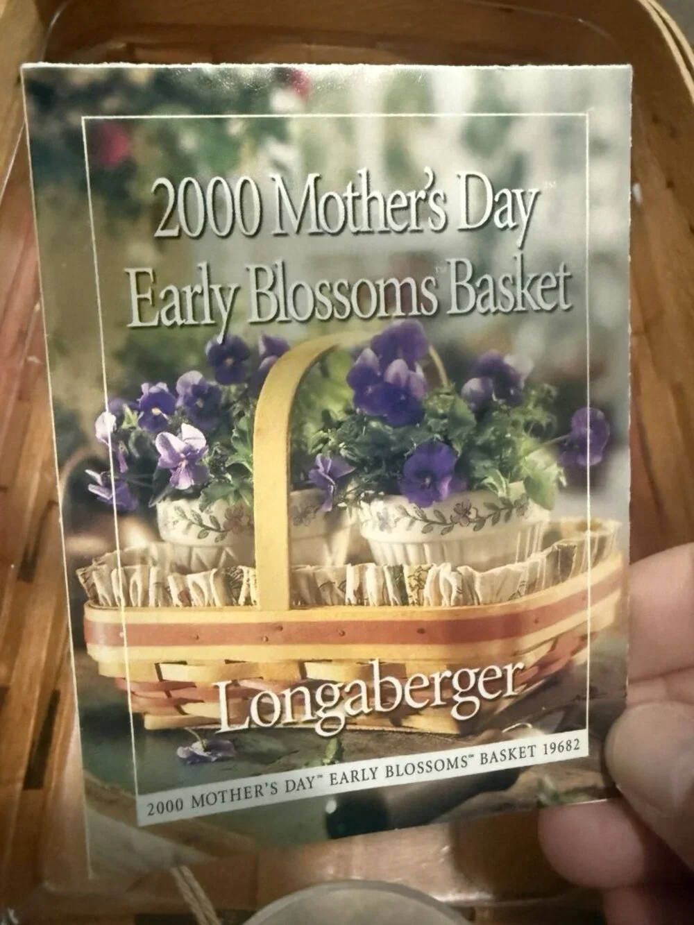 Longaberger Lot Of 3 2000 Mother's Day EARLY BLOSSOMS 1998